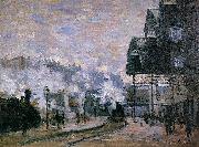 Claude Monet Saint-Lazare Station, the Western Region Goods Sheds Sweden oil painting artist